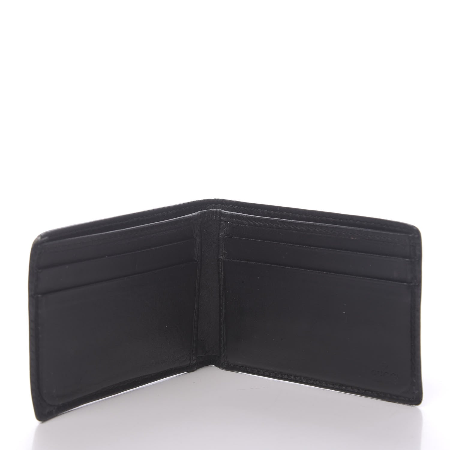 Gucci GG Supreme Monogram Kingsnake Bi-Fold Wallet Black 5 of 11