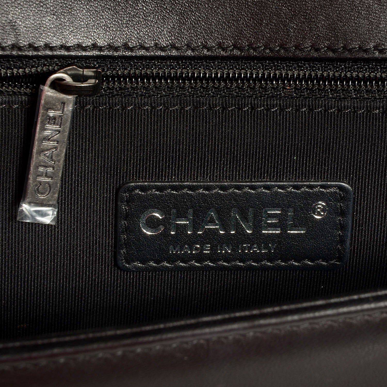 Chanel Lambskin Quilted Large Boy Flap Black 7 of 9