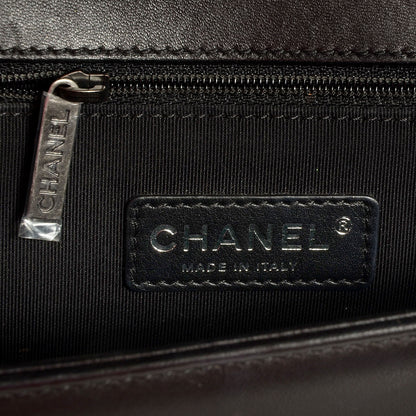Chanel Lambskin Quilted Large Boy Flap Black 7 of 9