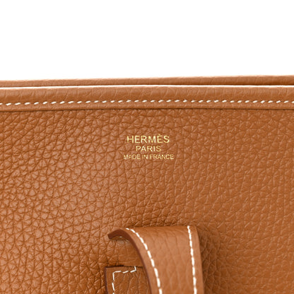 Hermes Taurillon Clemence Evelyne III PM Gold 6 of 11