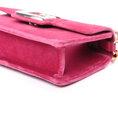 Gucci Velvet Crystal Square G Shoulder Bag Light Raspberry Rose 9 of 9