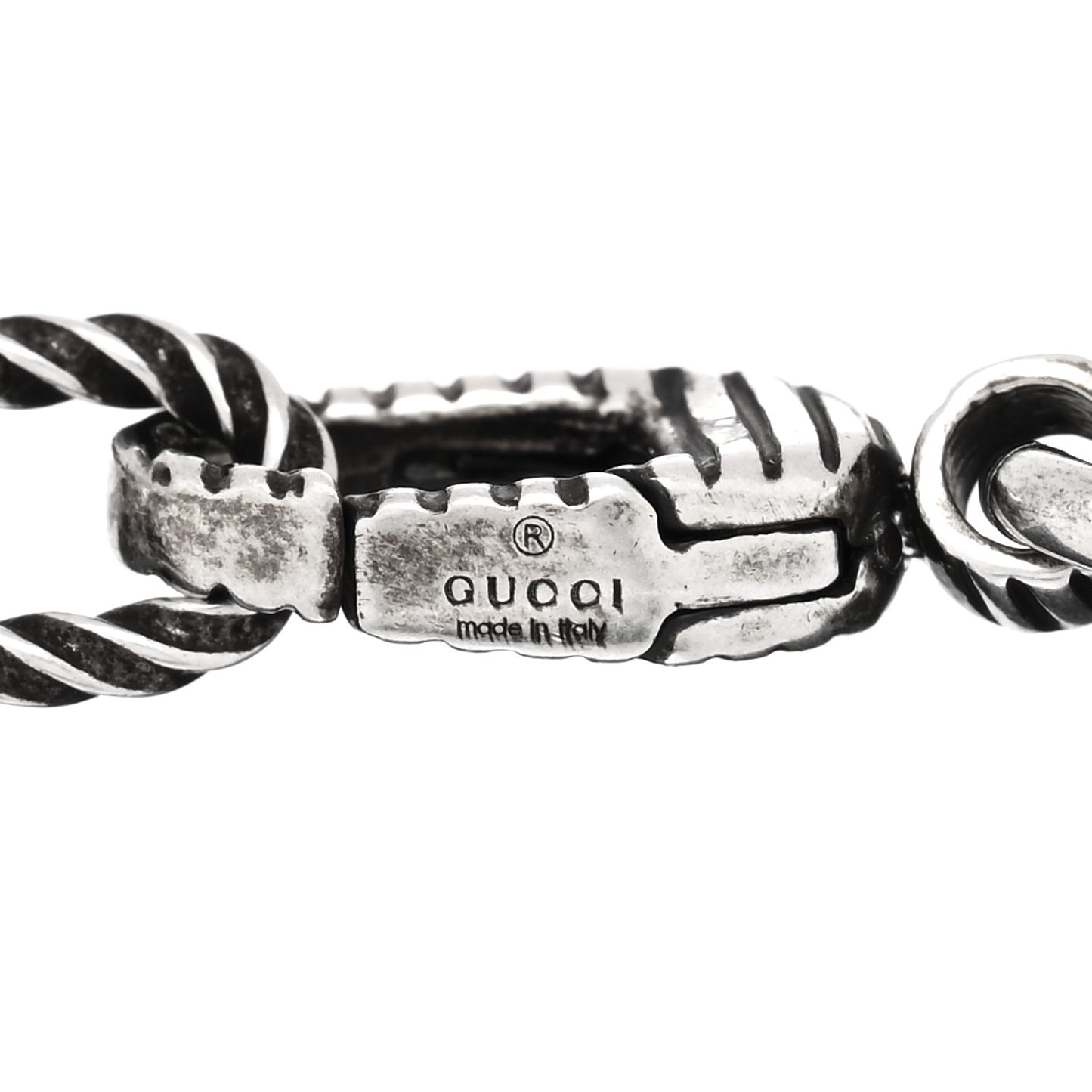 Sterling Silver Interlocking G Charm Bracelet