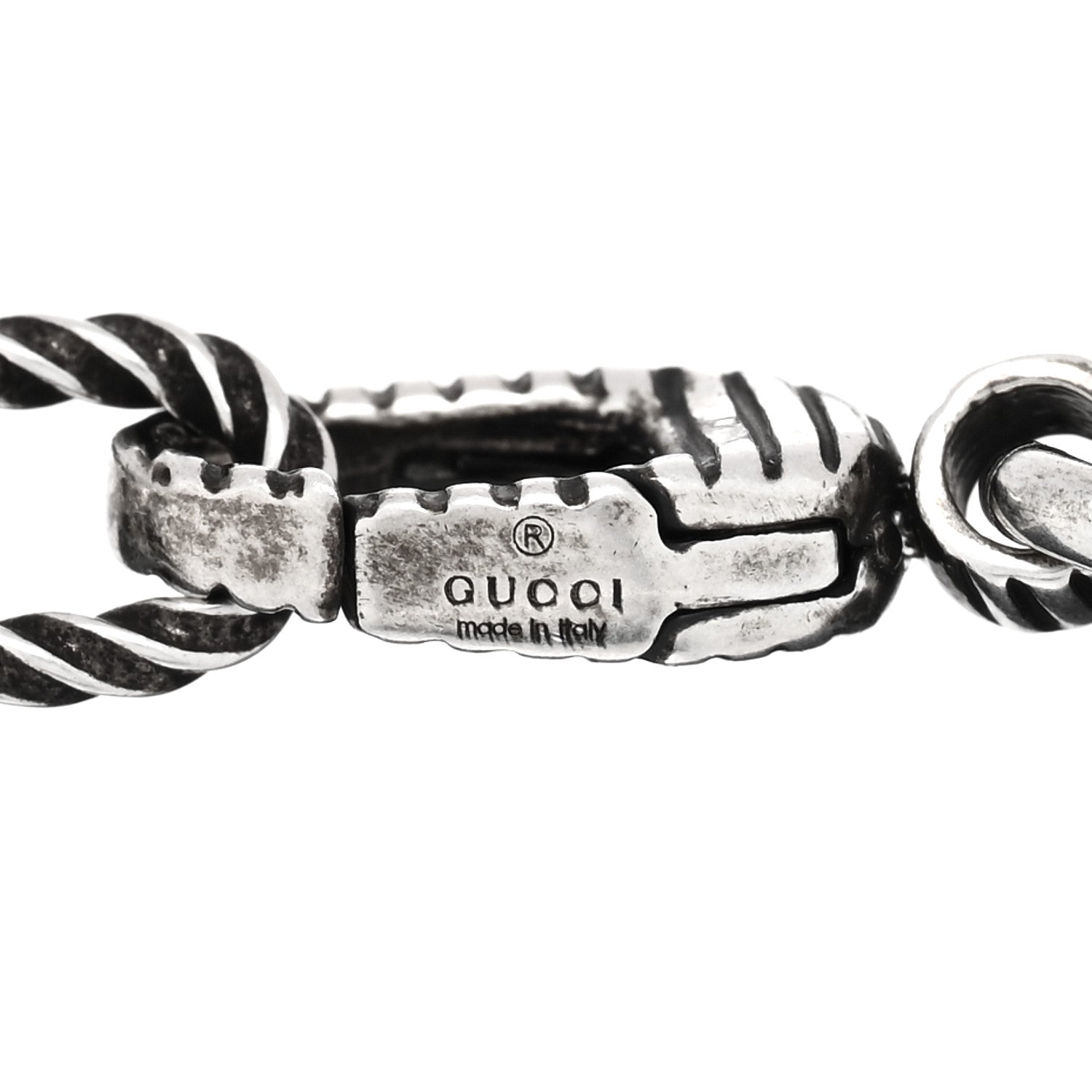 Gucci Sterling Silver Interlocking G Charm Bracelet 3 of 3