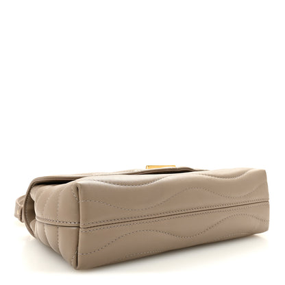 Louis Vuitton Calfskin LV New Wave Chain Bag Taupe 4 of 9