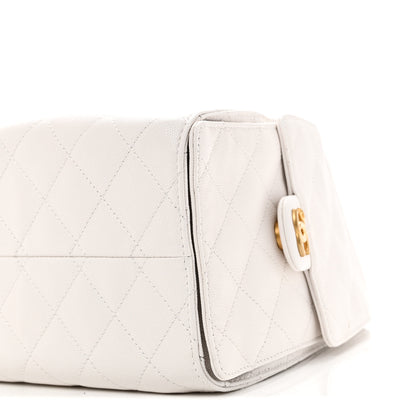Chanel Caviar Quilted Small Chanel 25 Handbag White 10 of 10