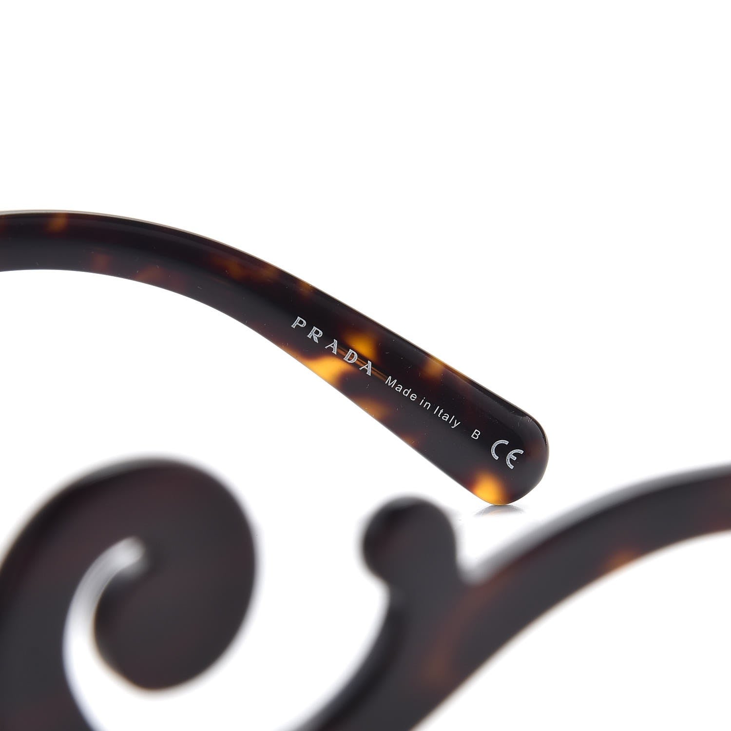 Prada Baroque SPR 27N Round Sunglasses Havana 5 of 8