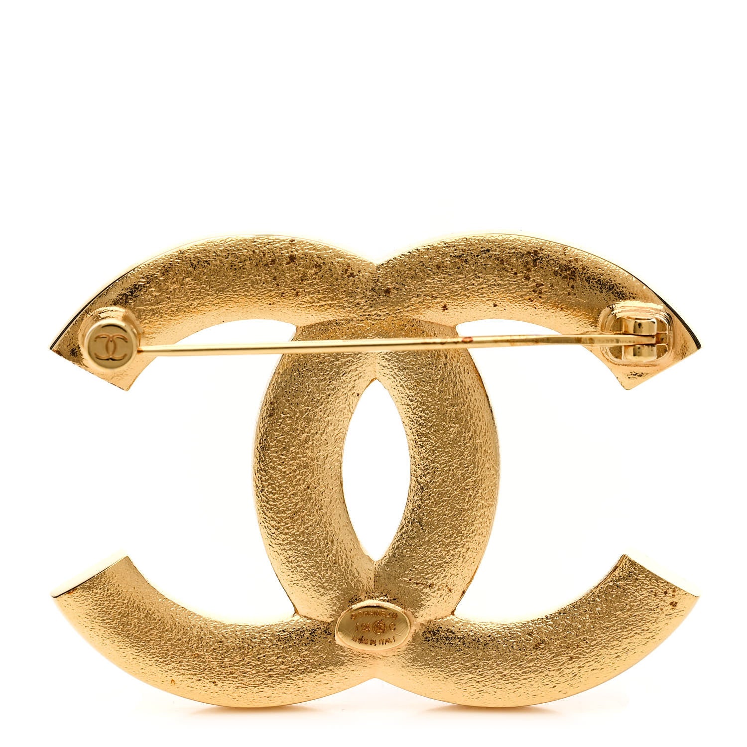 Chanel Metal Resin CC Star Brooch Gold Purple 3 of 5