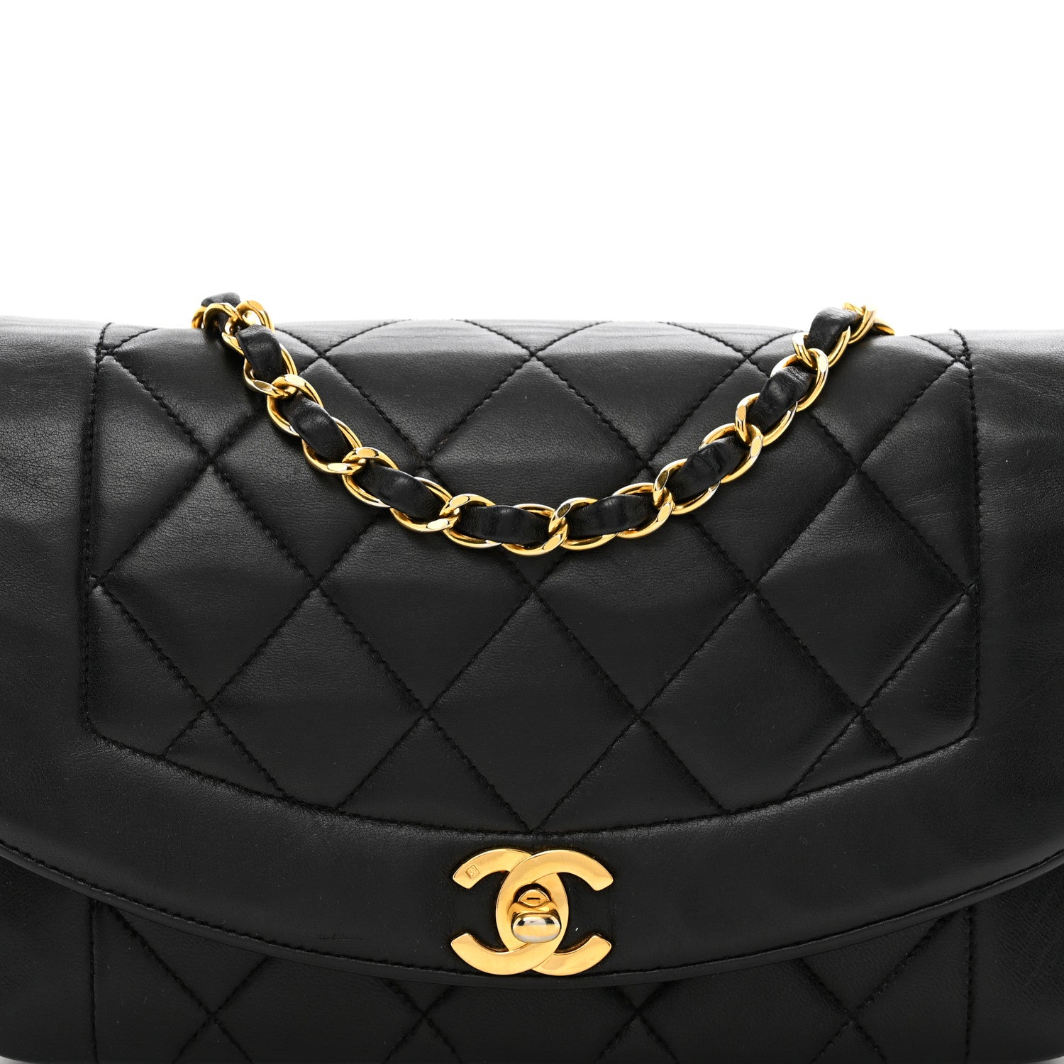 Chanel Lambskin Quilted Small Single Flap Black 5 of 10