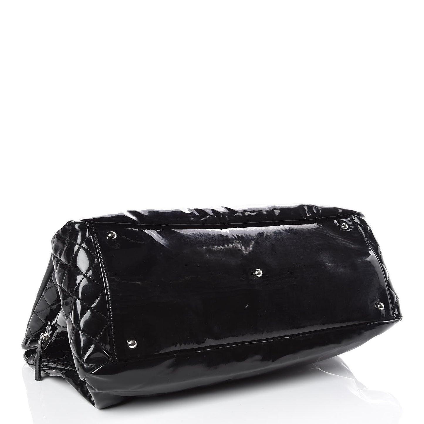 Vinyl Large Lipstick Tote Black