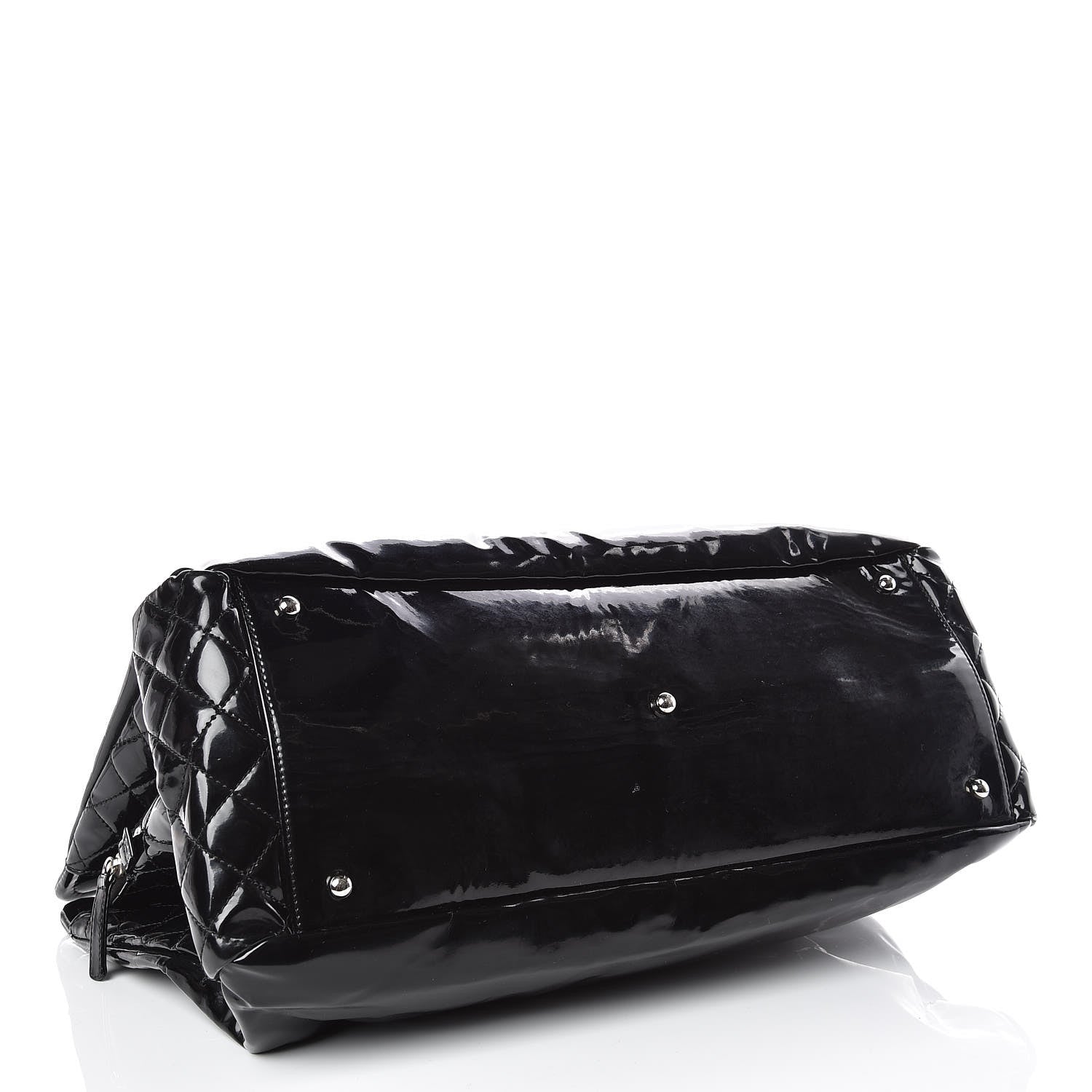 Chanel Vinyl Large Lipstick Tote Black 4 of 13
