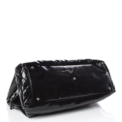 Chanel Vinyl Large Lipstick Tote Black 4 of 13