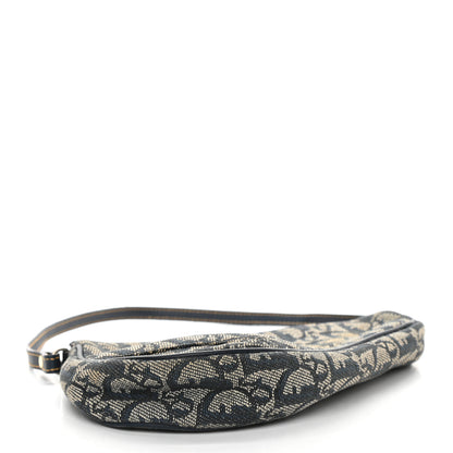 Christian Dior Monogram Mini Saddle Pochette Navy 4 of 13
