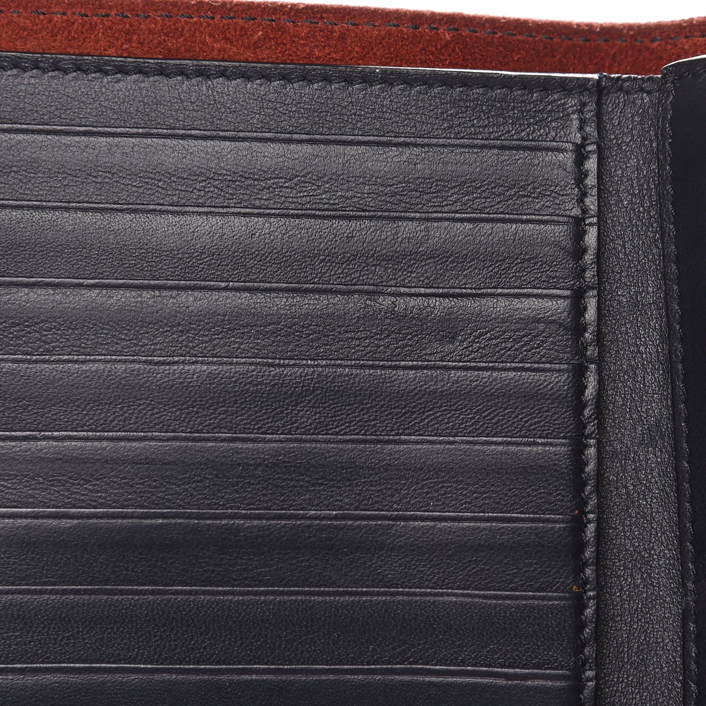 Grained Calfskin Medium Multifunction Strap Wallet Coquelicot