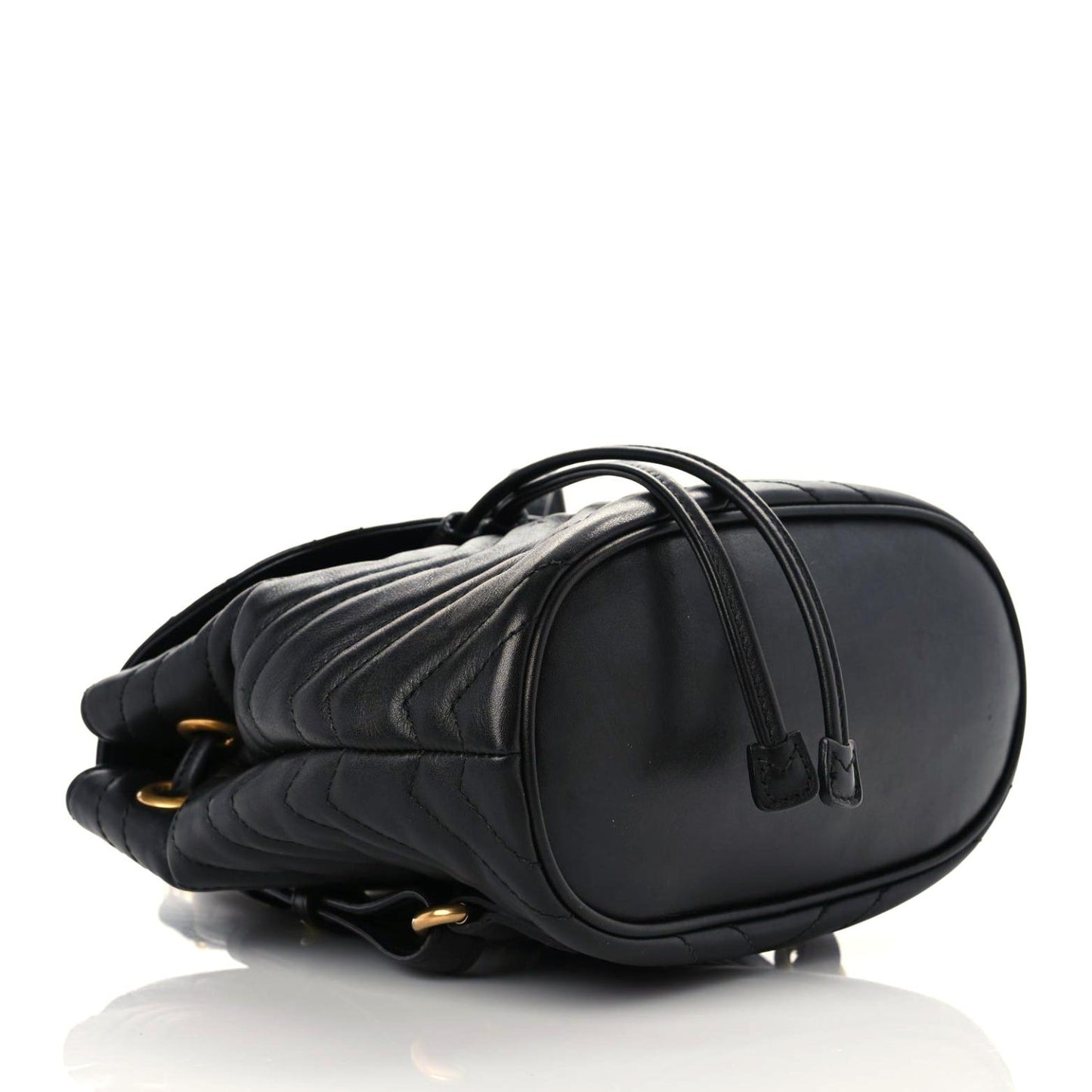 Calfskin Matelasse GG Marmont Flap Backpack Black