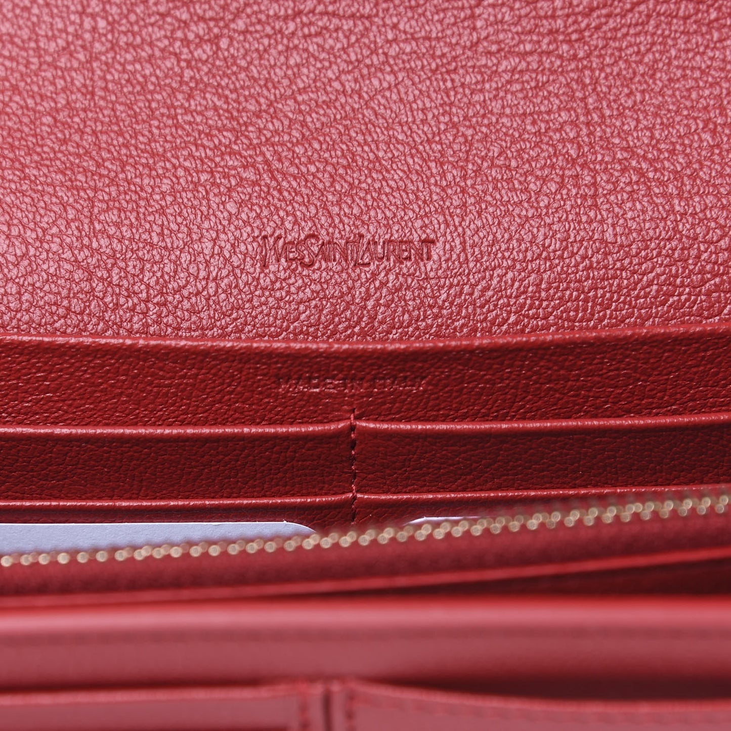Calfskin Belle de Jour Chain Clutch Rouge Orient