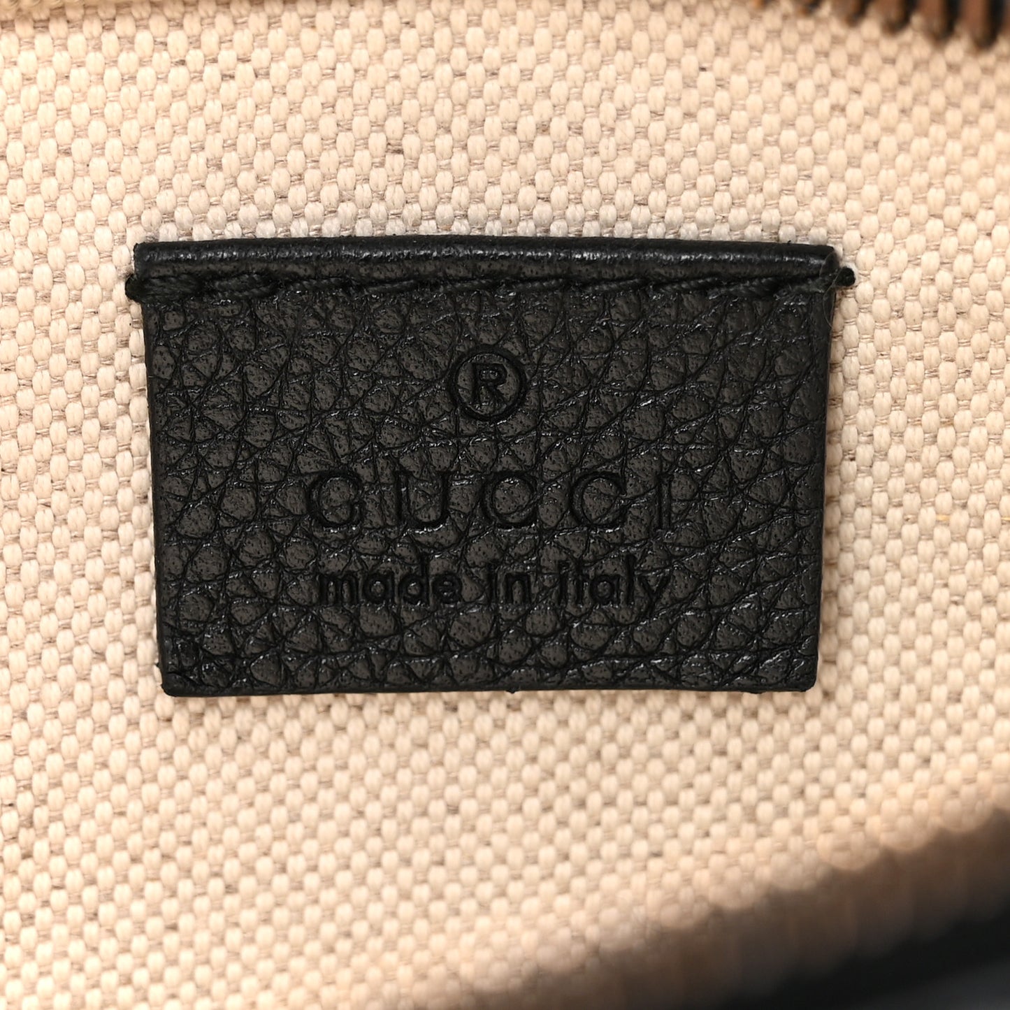 Grained Calfskin Logo Belt Bag Black