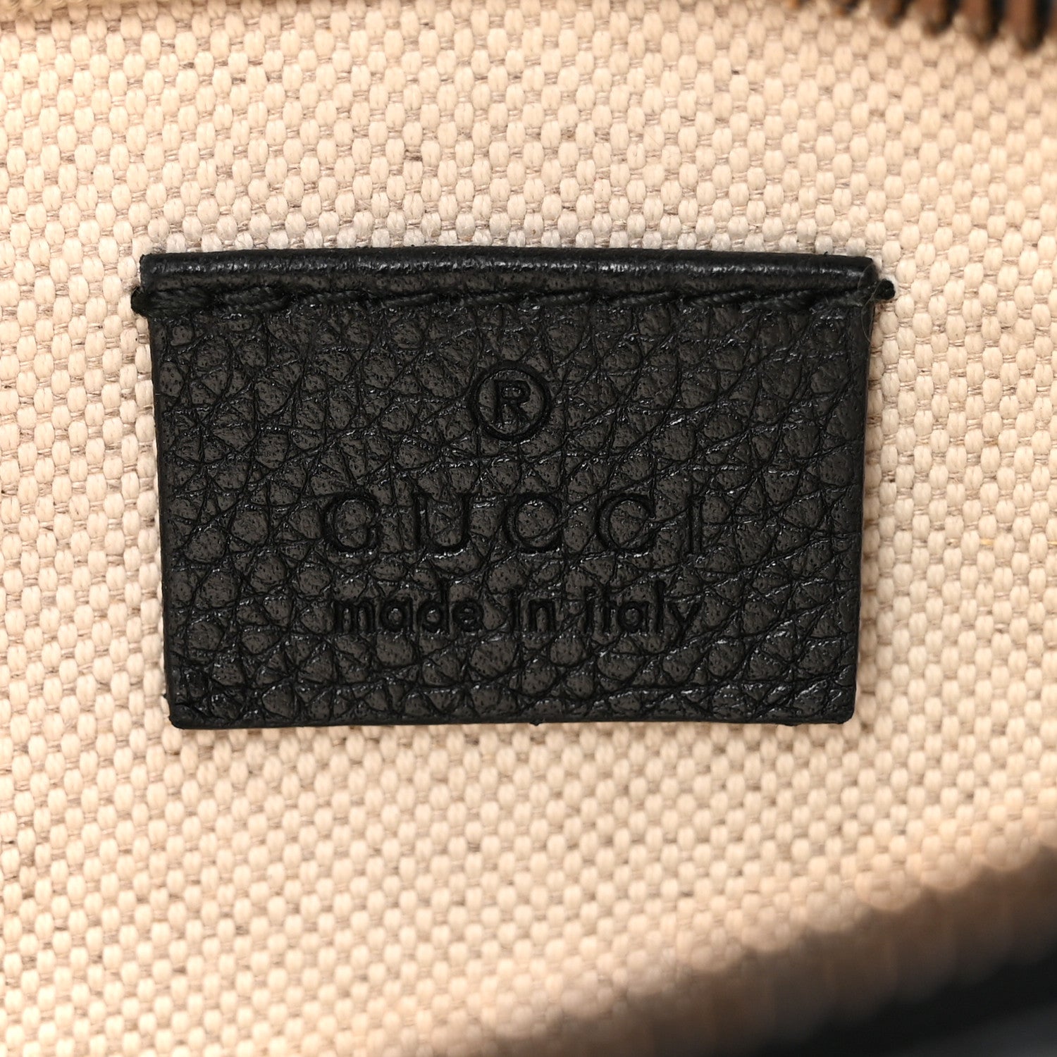 Gucci Grained Calfskin Logo Belt Bag Black 6 of 12