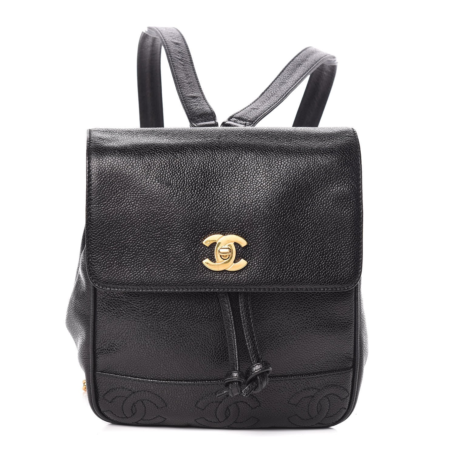 Chanel Caviar CC Backpack Black 1 of 10