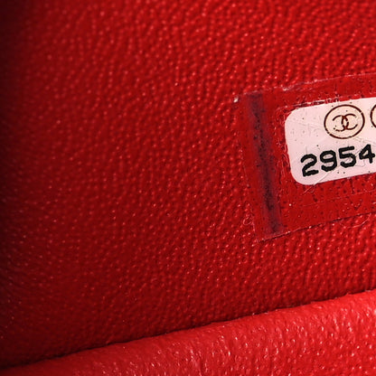 Chanel Lambskin Quilted Mini Rectangular Flap Red 7 of 10