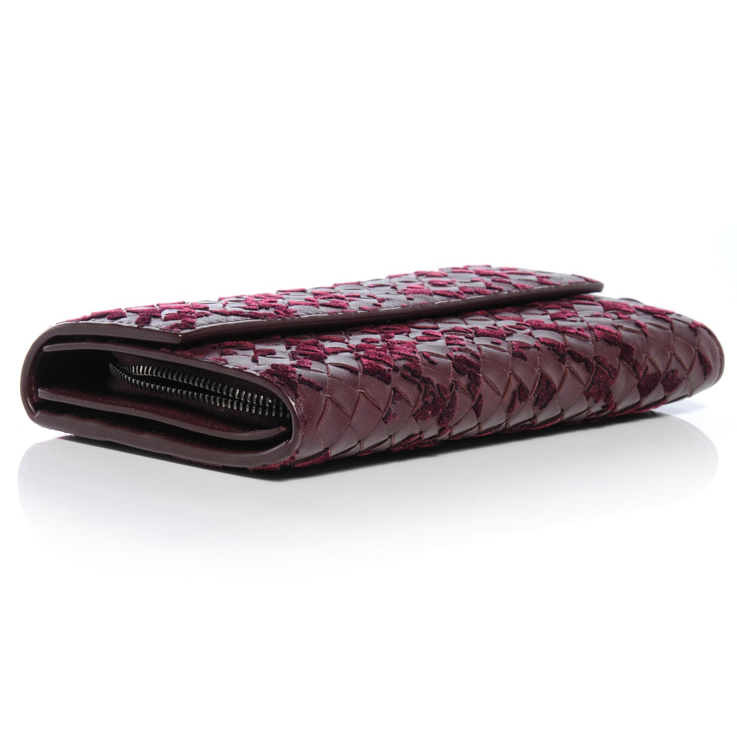 Intrecciato Velvet Continental Wallet