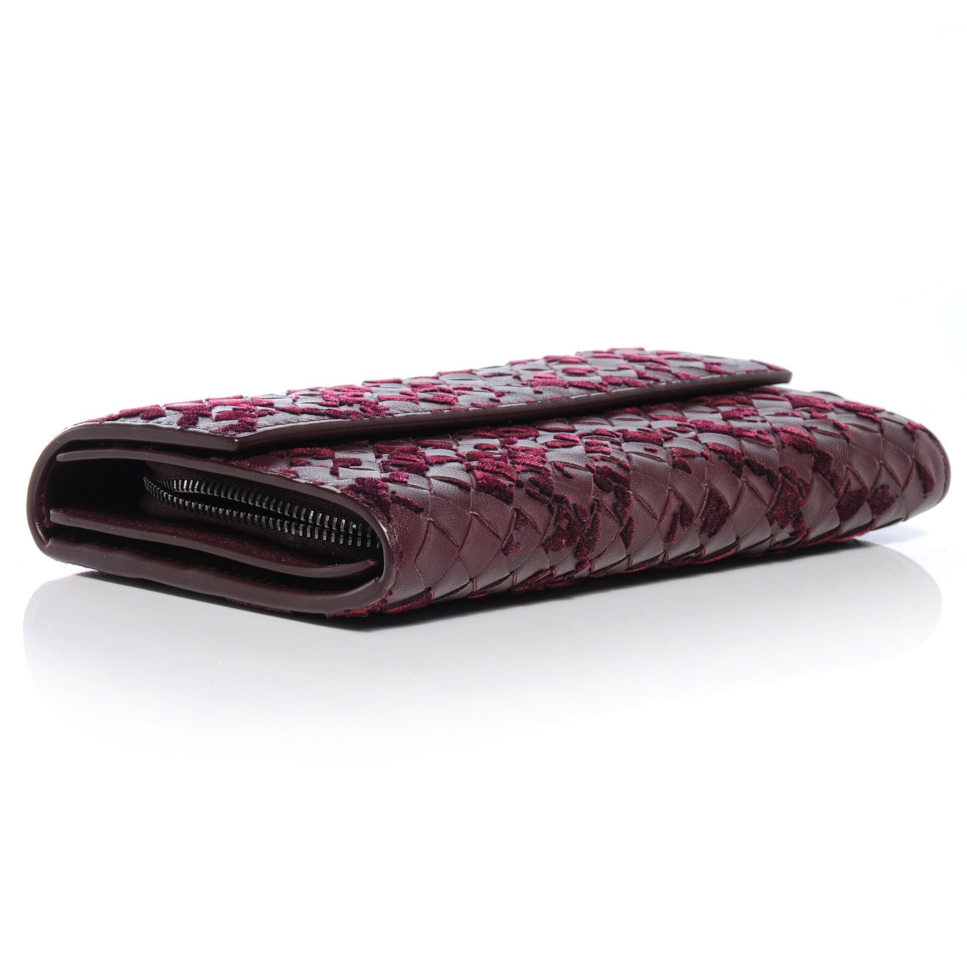 Bottega Veneta Intrecciato Velvet Continental Wallet 4 of 8