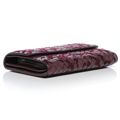 Bottega Veneta Intrecciato Velvet Continental Wallet 4 of 8