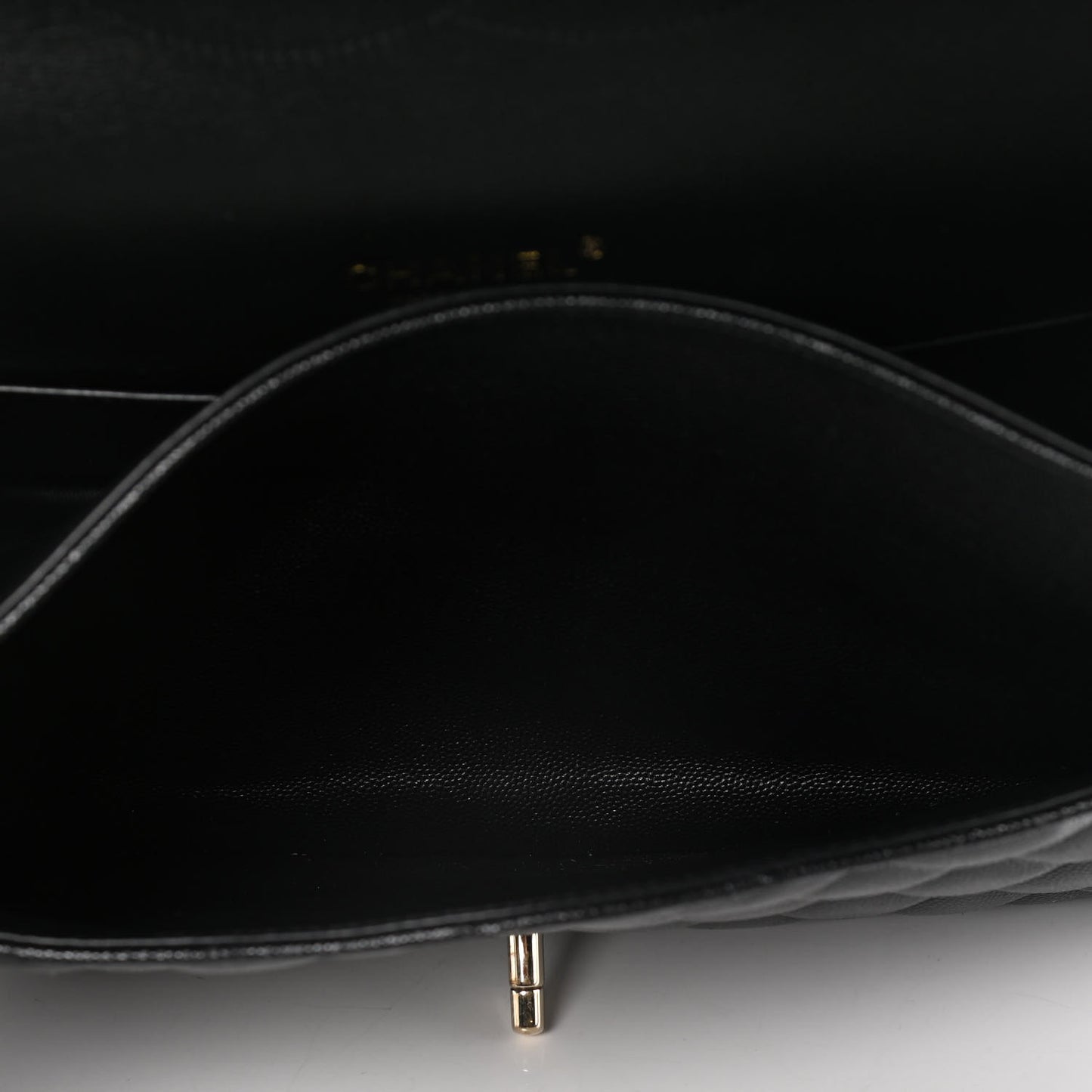 Caviar Quilted Maxi Double Flap Black