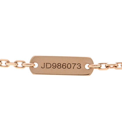 Van Cleef & Arpels 18K Rose Gold Diamond Silver Obsidian Vintage Alhambra Pendant Necklace 6 of 6