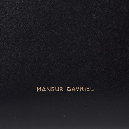 Mansur Gavriel Vegetable Tanned Calfskin Bucket Bag Black Flamma 7 of 12
