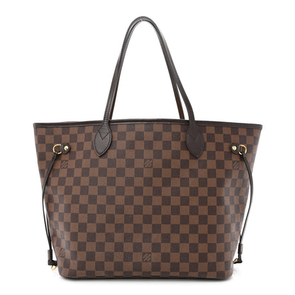 Louis Vuitton Damier Ebene Neo Neverfull MM Rose Ballerine 1 of 10