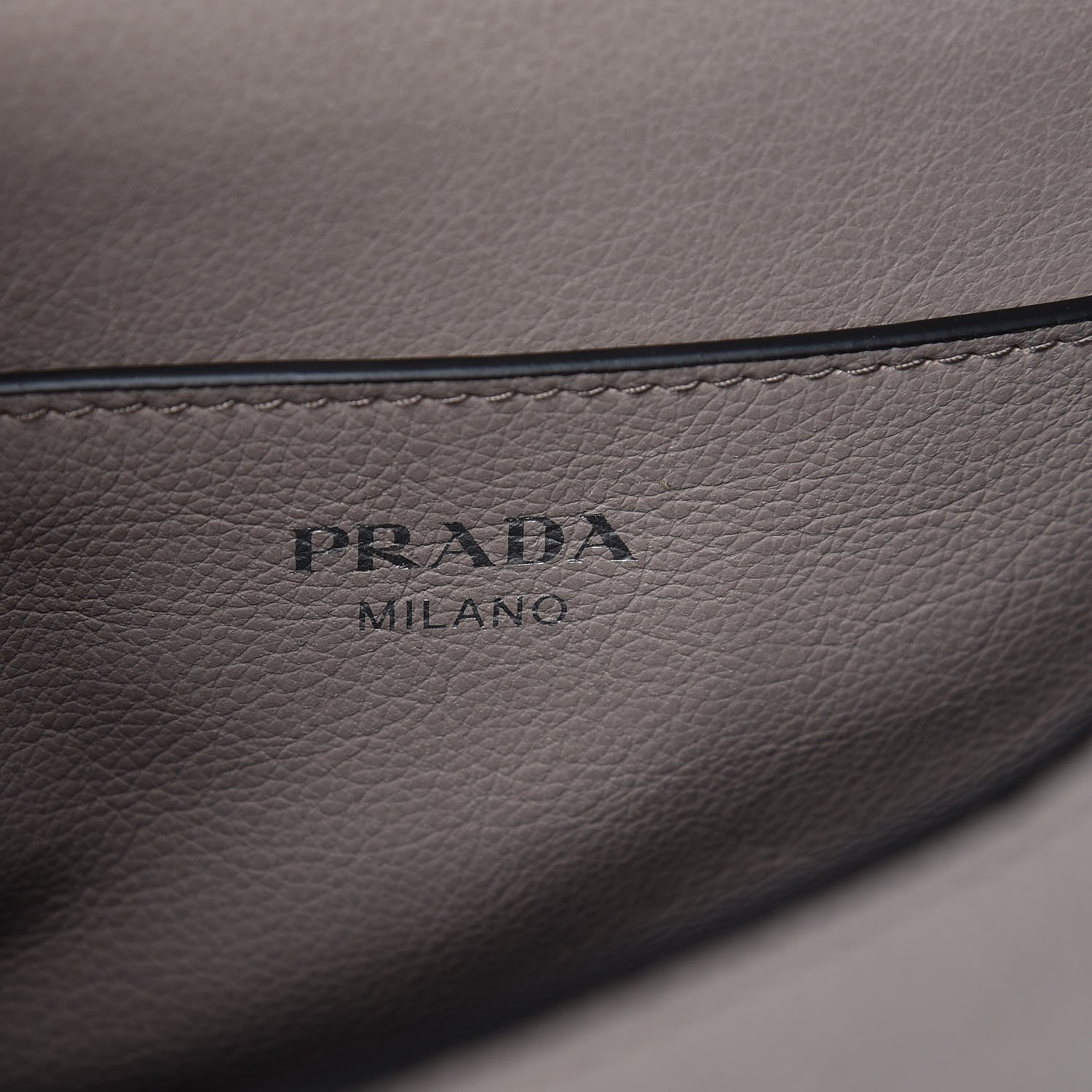 Prada Glace Calfskin Studded Sound Flap Crossbody Shoulder Bag Pomice 8 of 10
