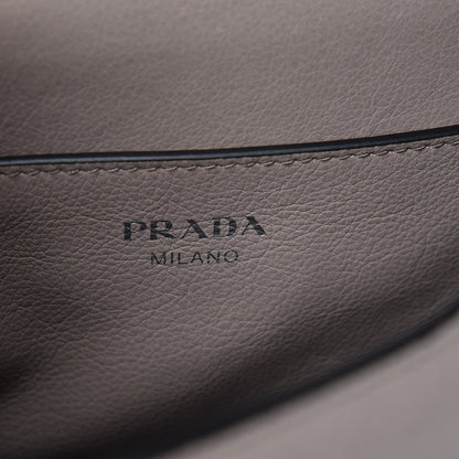 Prada Glace Calfskin Studded Sound Flap Crossbody Shoulder Bag Pomice 8 of 10
