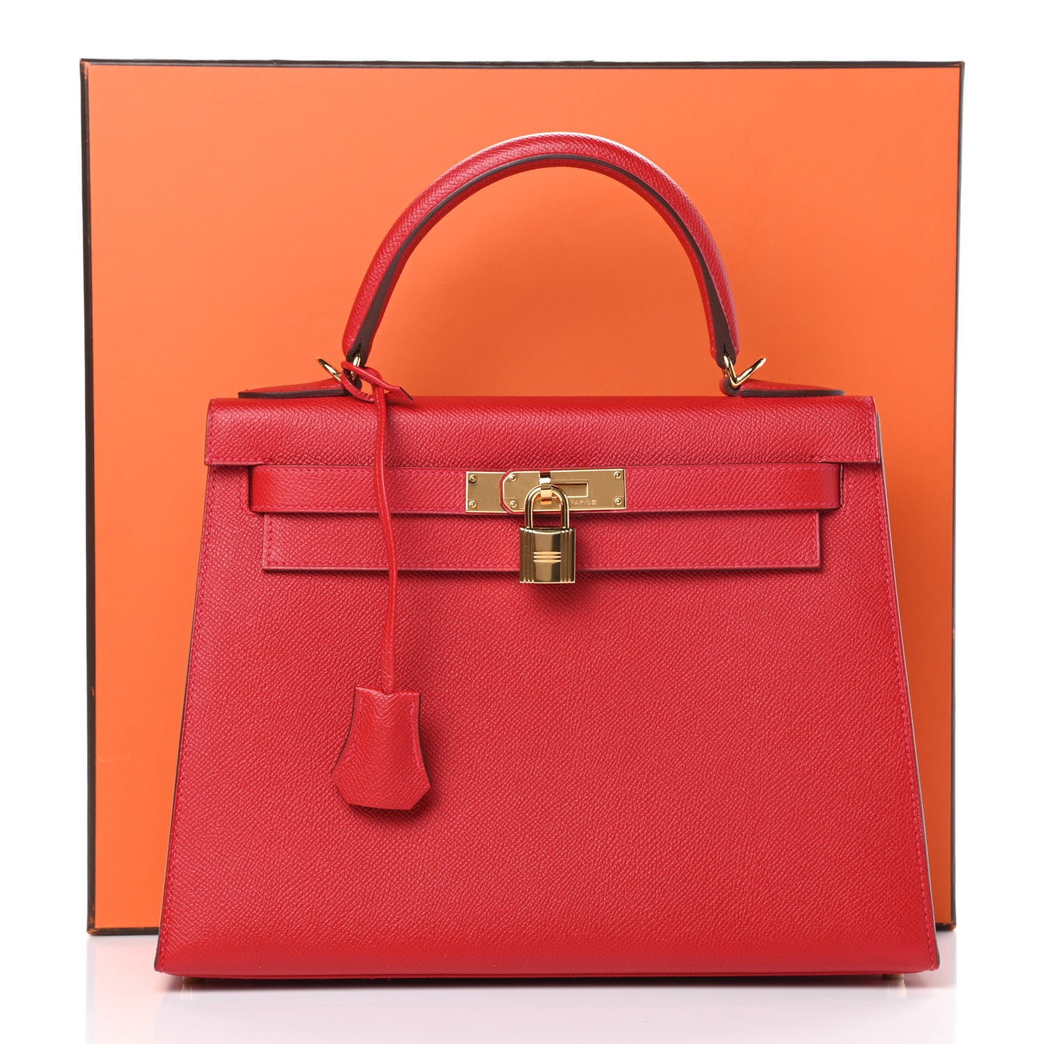 Hermes Epsom Kelly Sellier 28 Rouge Casaque 12 of 12