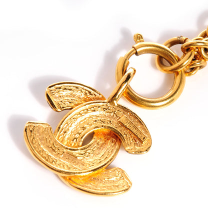 Chanel Quilted CC Necklace Gold 4 of 4