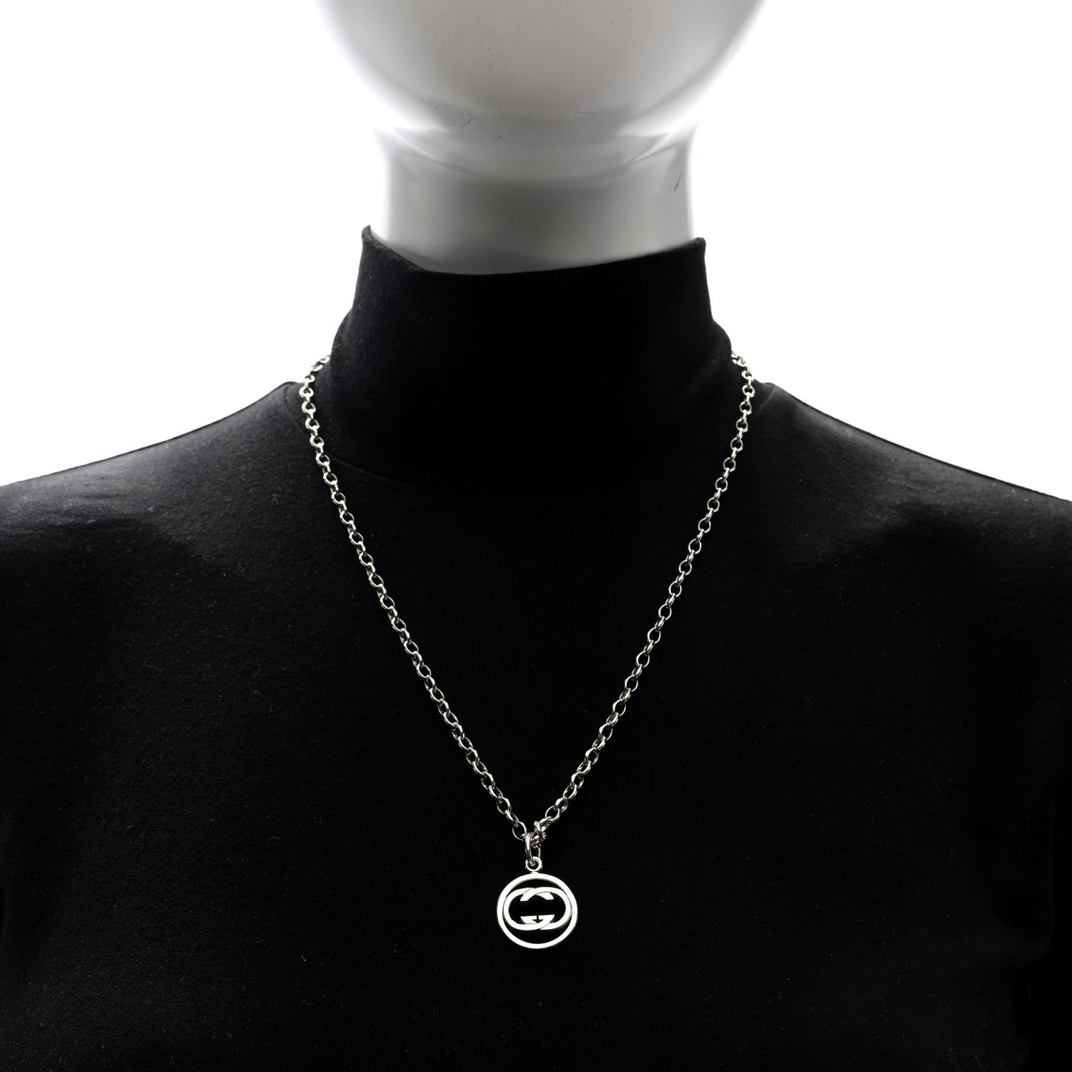 Gucci Sterling Silver Britt Necklace 2 of 6