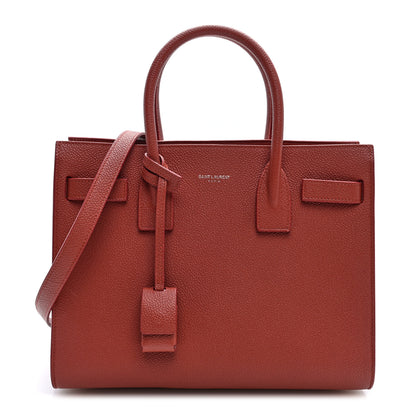 Saint Laurent Grained Calfskin Topstich Baby Sac De Jour Mystic Rose 1 of 9
