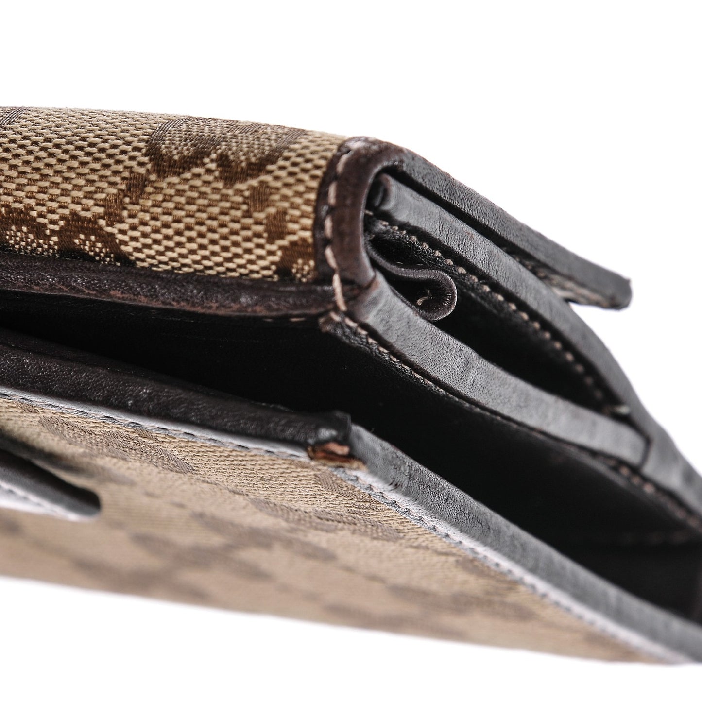 Monogram Lovely Heart French Flap Wallet Dark Brown