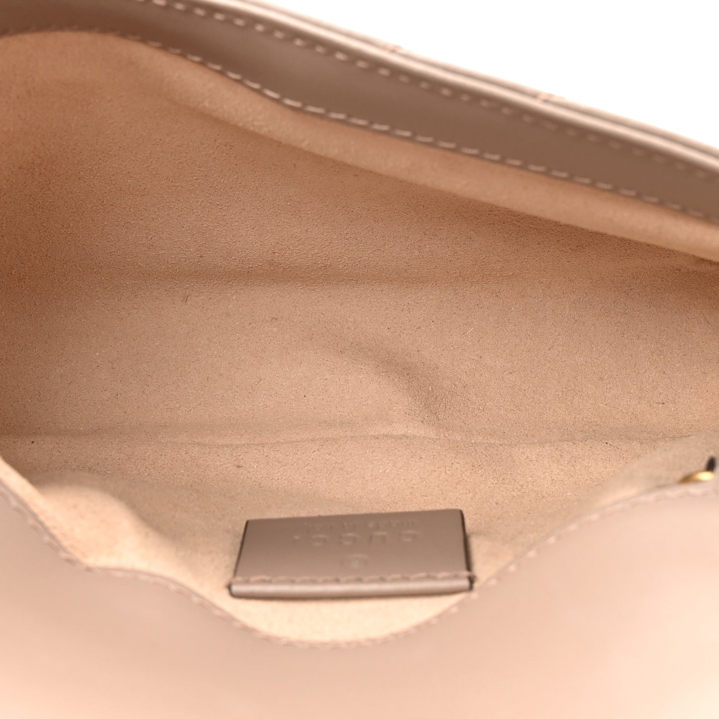 Calfskin Matelasse Super Mini GG Marmont Shoulder Bag Porcelain Rose