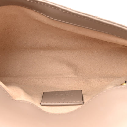 Gucci Calfskin Matelasse Super Mini GG Marmont Shoulder Bag Porcelain Rose 5 of 10