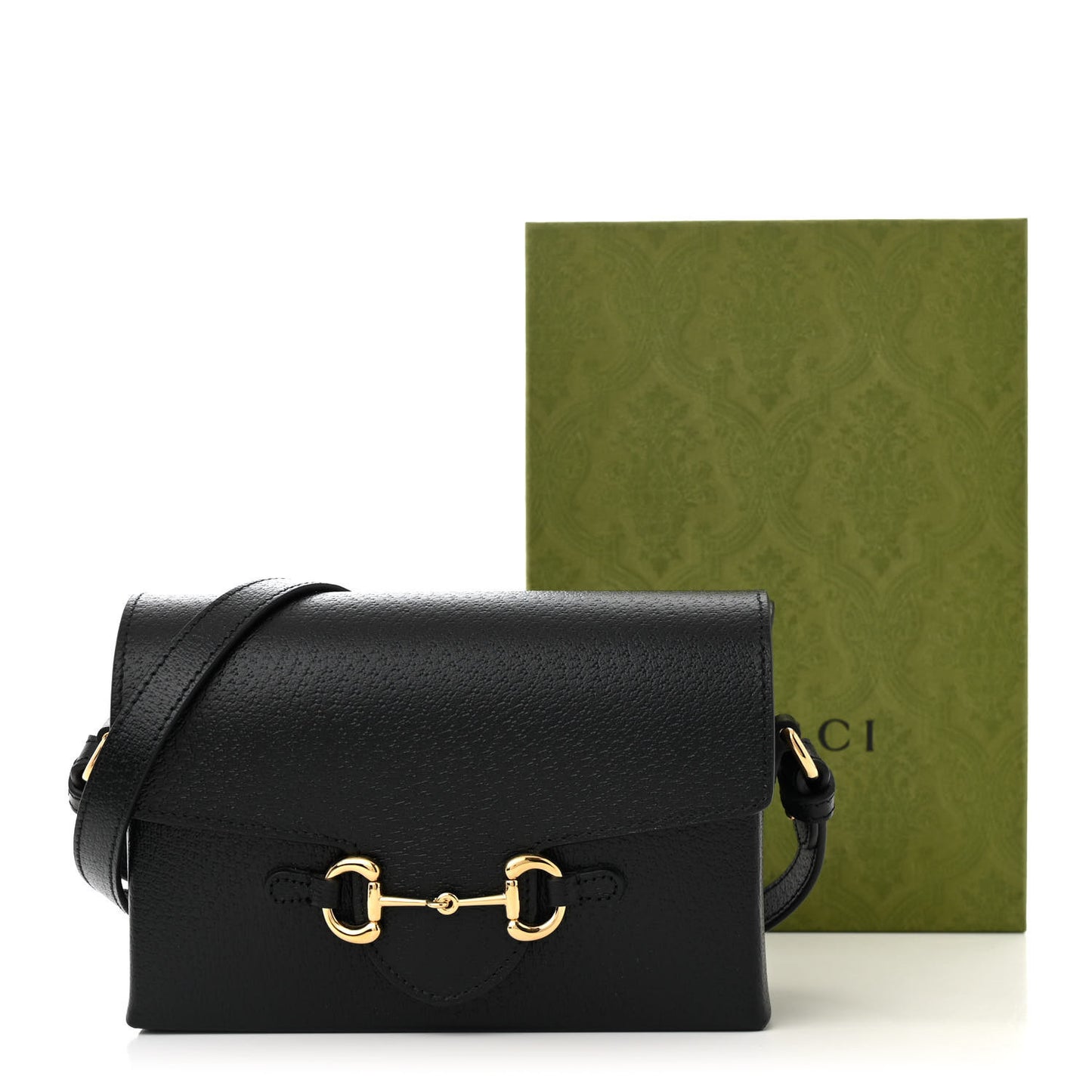 Calfskin Horsebit 1955 Shoulder Bag Black