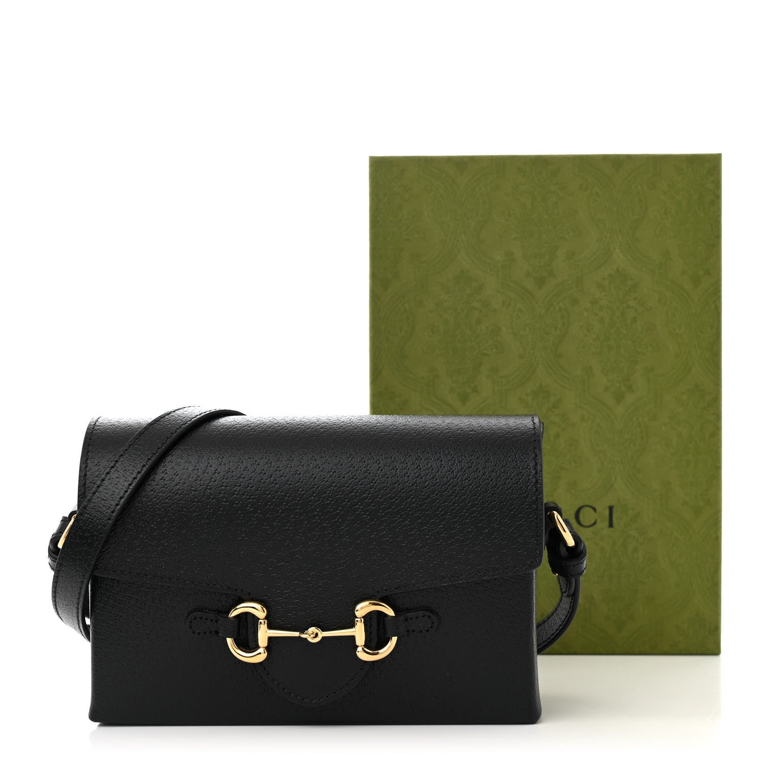 Gucci Calfskin Horsebit 1955 Shoulder Bag Black 11 of 11