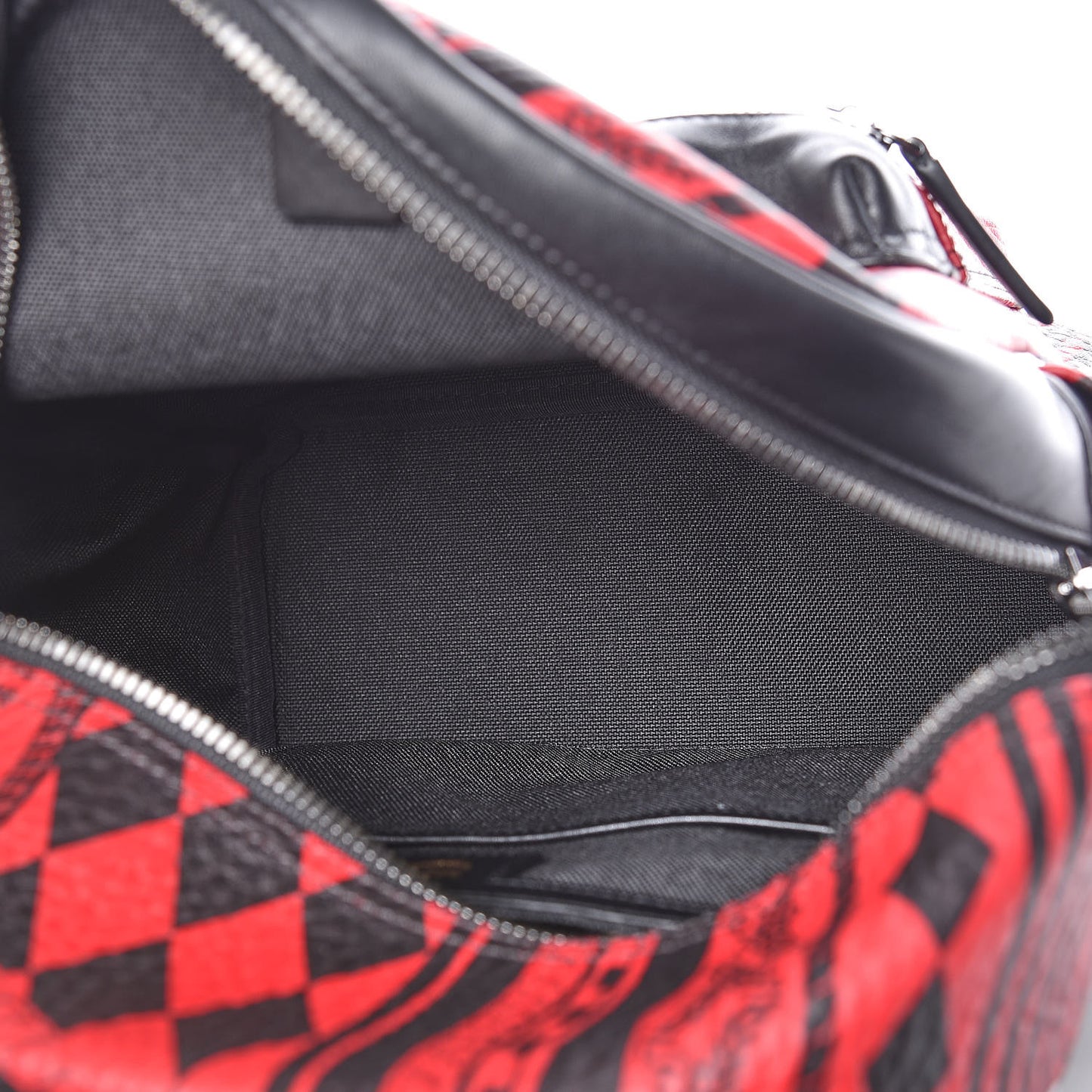 Visetos Baroque Print Small Stark Backpack Black Red