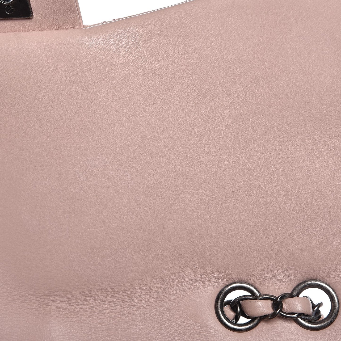 Lambskin Large Around Pockets Flap Light Pink