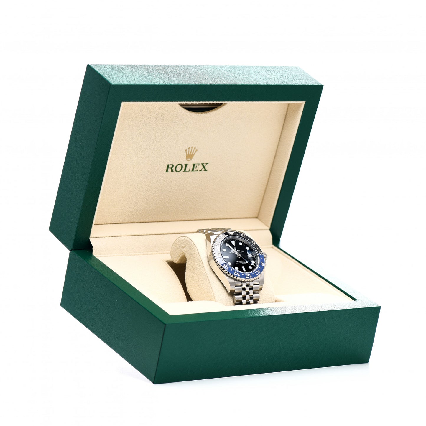 Stainless Steel 40mm Oyster Perpetual Date GMT Master Ⅱ Batgirl Watch 126710BLNR