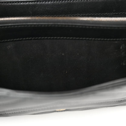 Gucci Calfskin Matelasse GG Marmont Chain Wallet Black 13 of 16