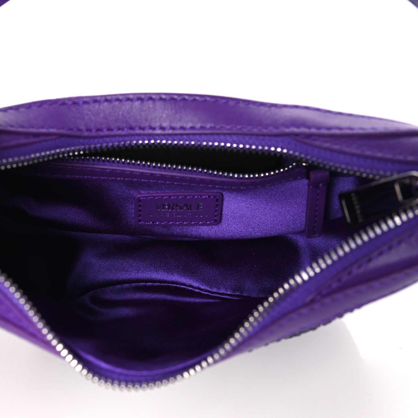 Crystal Repeat Mini Hobo Purple