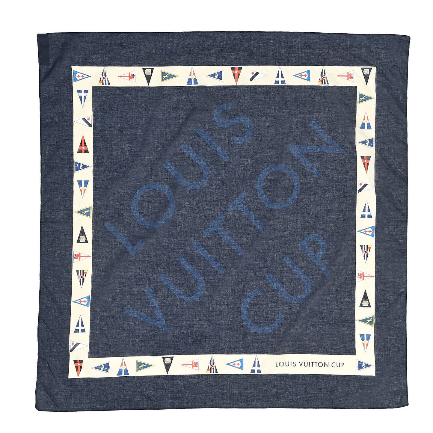 Cotton Cup Scarf Navy