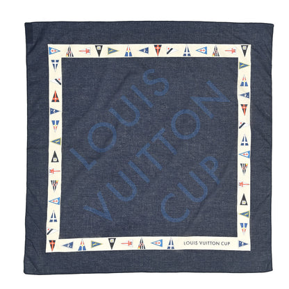 Louis Vuitton Cotton Cup Scarf Navy 1 of 3
