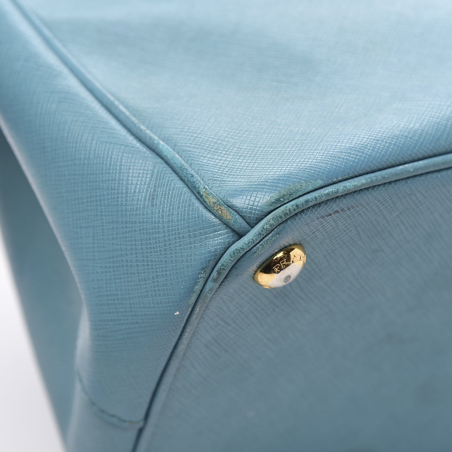 Saffiano Medium Galleria Double Zip Tote Turchese