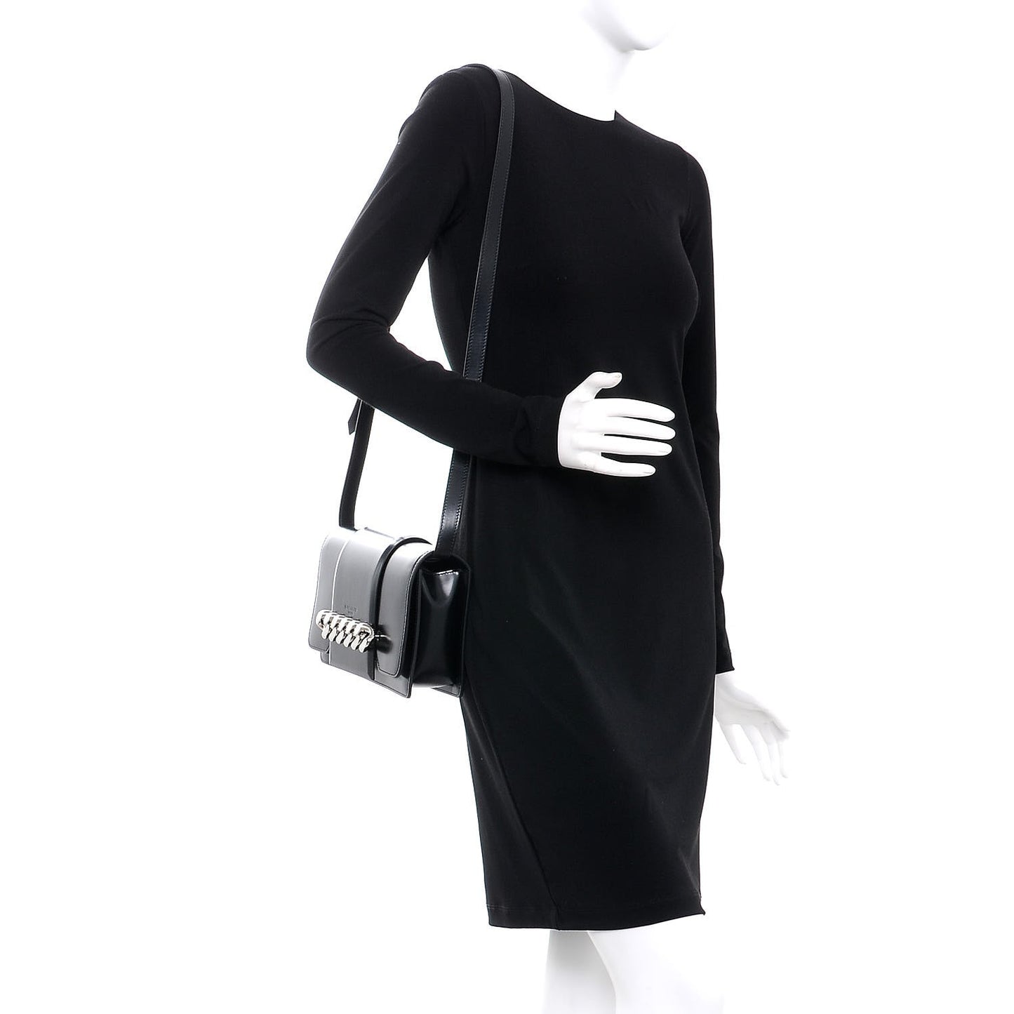 Calfskin Infinity Flap Bag Black